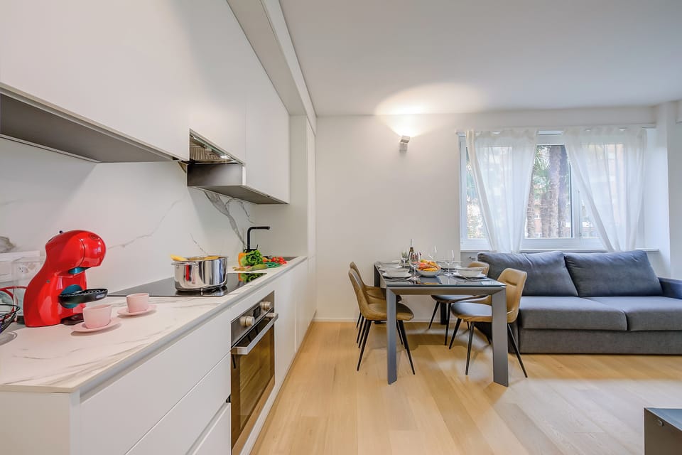 Standard Apartment, 1 Bedroom, Microwave (Res. San Marco 1 with Private Garden) | Private kitchen | Coffee/tea maker, electric kettle