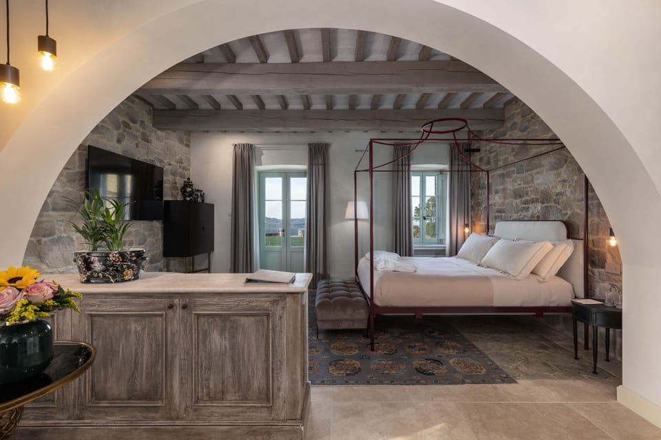 Suite, Patio | Premium bedding, down comforters, pillowtop beds, minibar