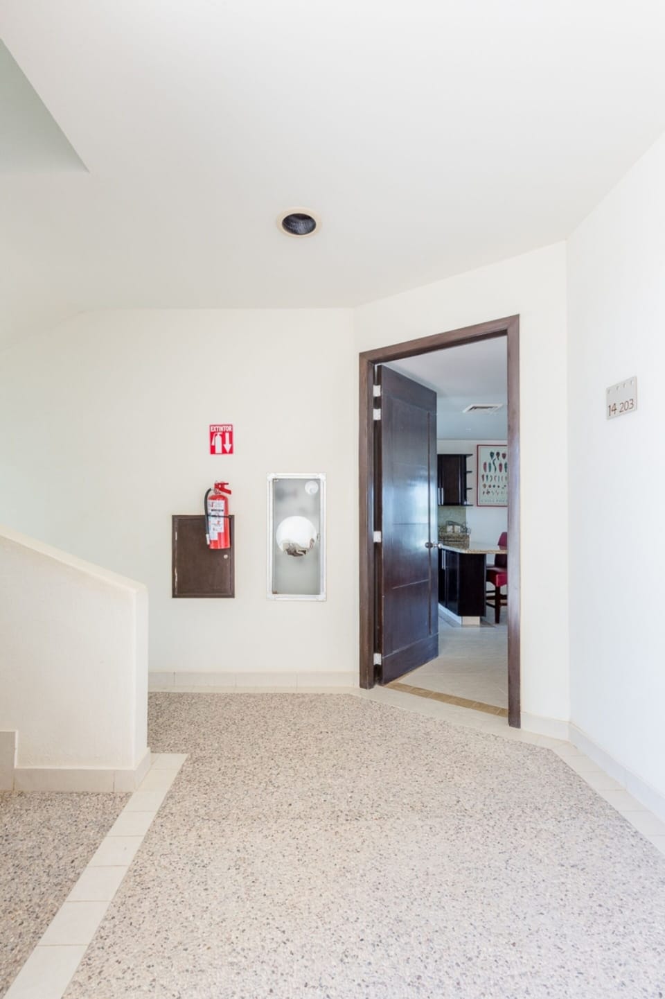 Interior entrance