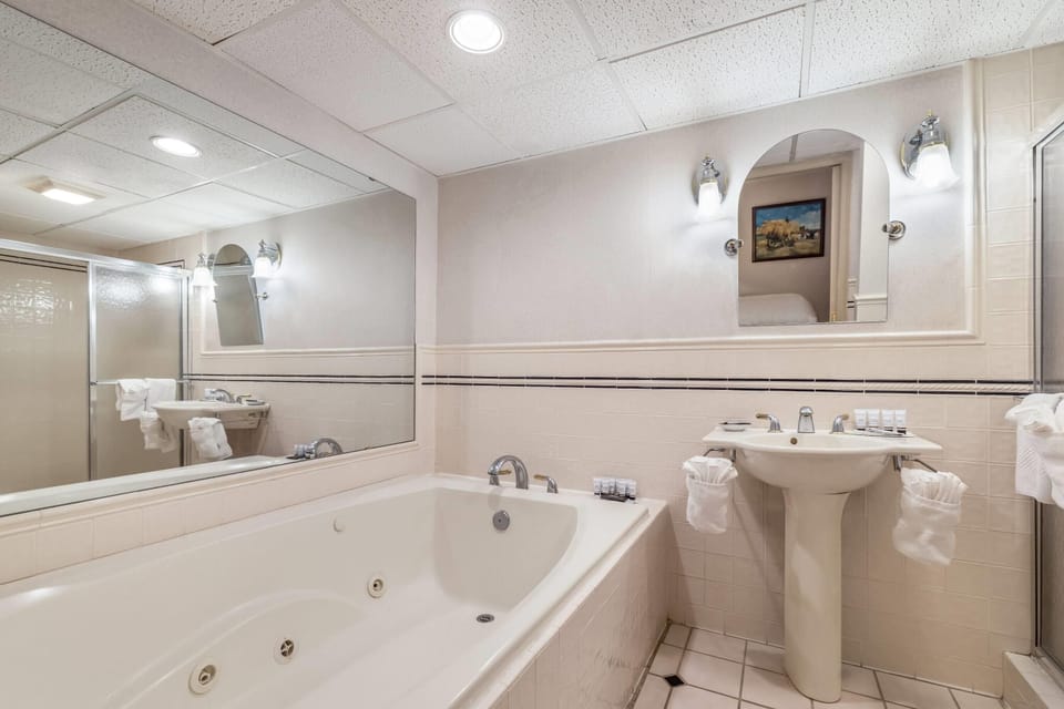 Suite, 1 King Bed, Non Smoking, No Windows | Bathroom | Free toiletries, hair dryer, towels, soap