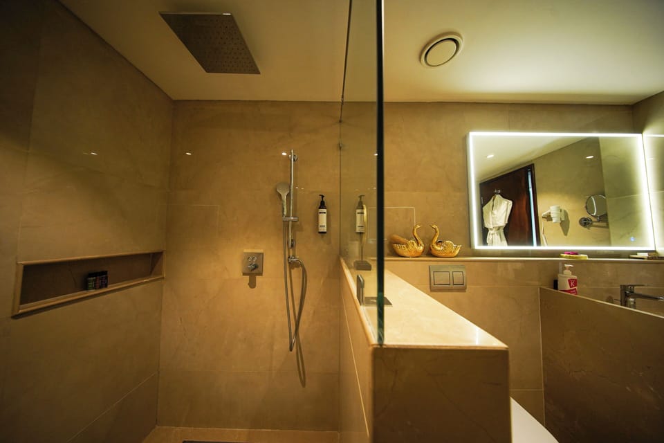 Premium Suite Room | Bathroom | Shower, free toiletries, towels