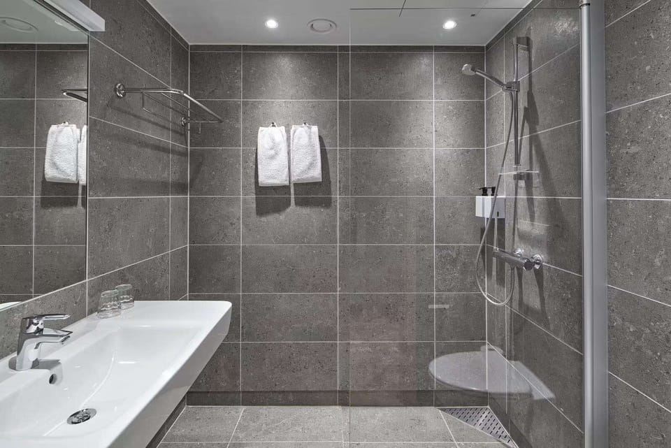 Hair dryer, towels