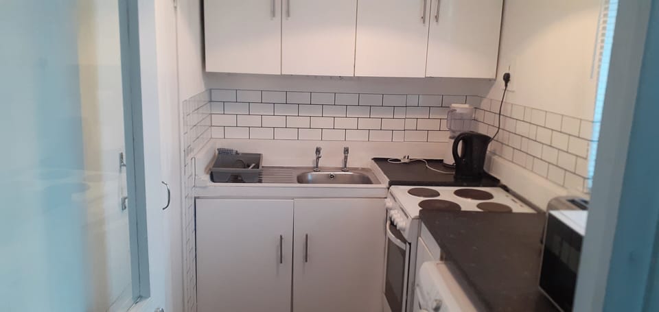 Apartment, Multiple Beds | Private kitchen | Fridge, microwave, oven, stovetop