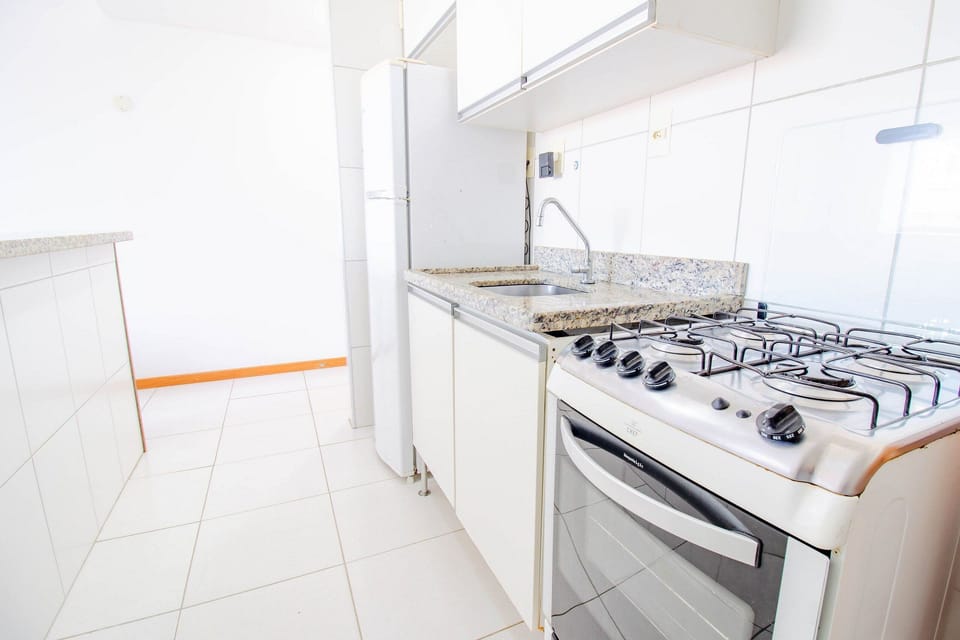 Apartment | Private kitchen | Fridge, microwave, oven, stovetop
