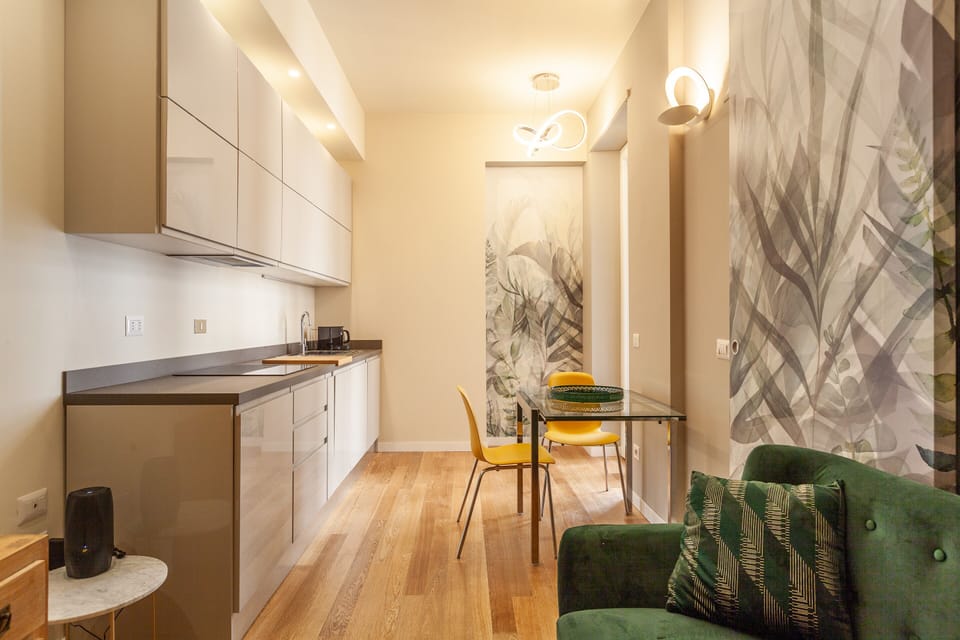 Apartment, 1 Bedroom | Private kitchen | Fridge, microwave, stovetop, dishwasher