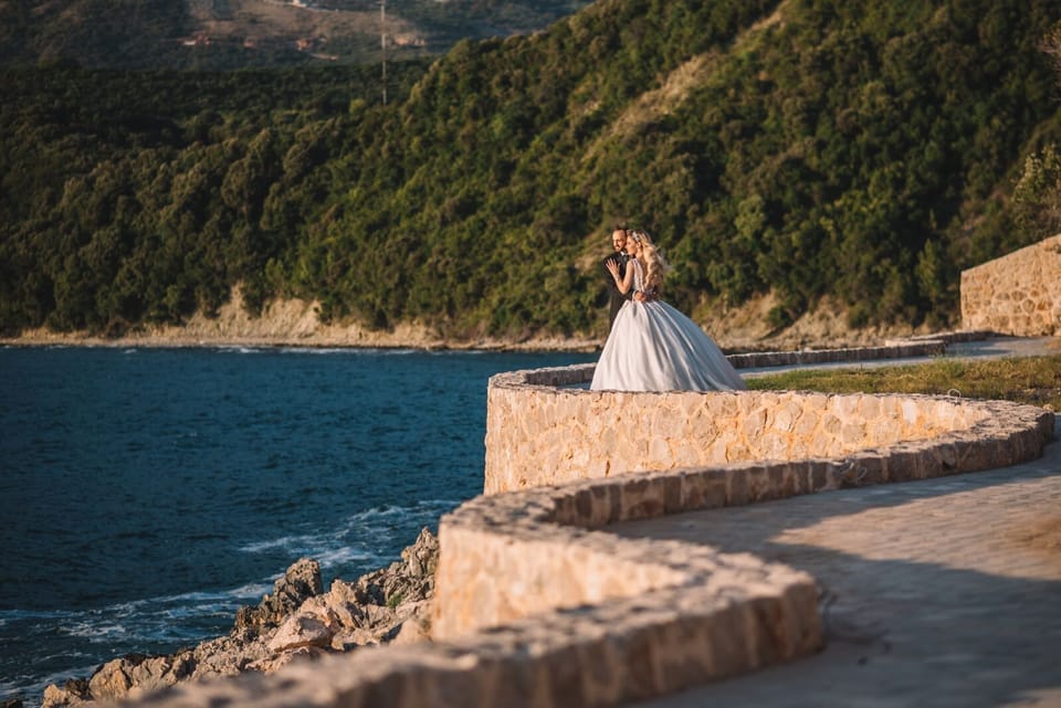 Outdoor wedding area