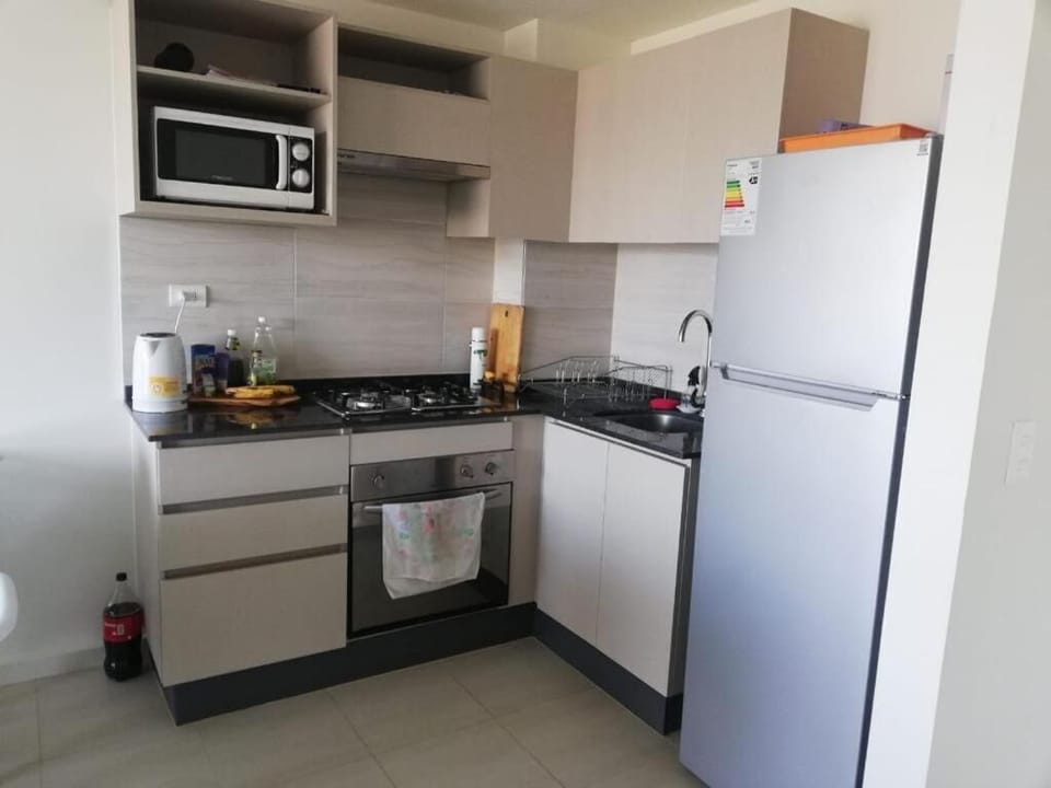 Family Apartment | Private kitchen | Fridge, dining tables