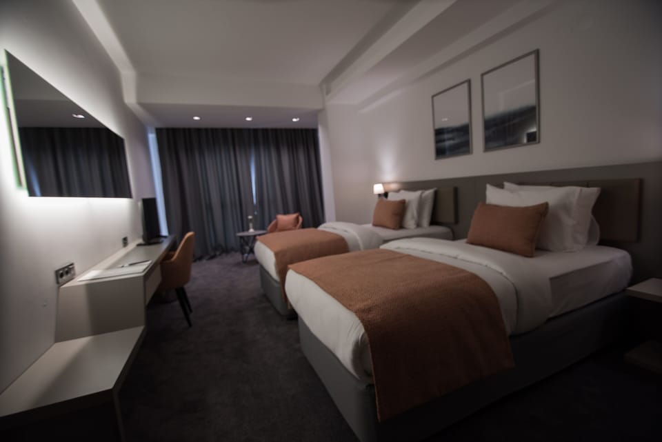 Standard Twin Room, Multiple Beds, Non Smoking | Premium bedding, minibar, desk, laptop workspace