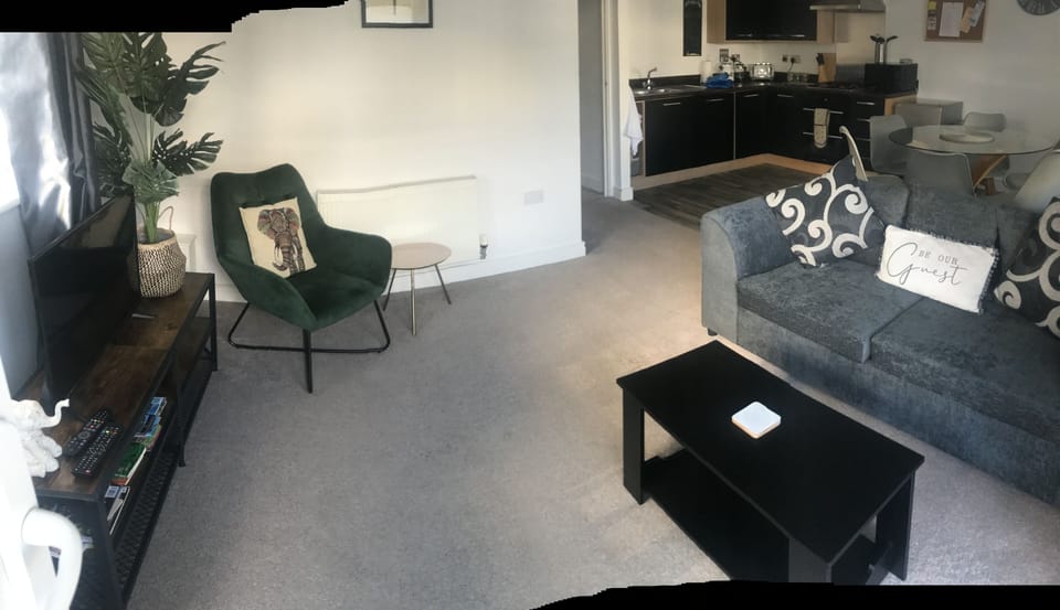 Apartment | Living area | 30-inch TV with digital channels