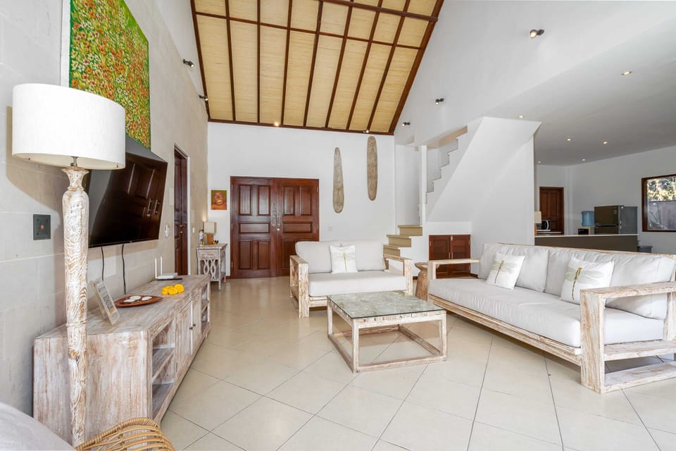 Basic Villa, Multiple Beds | Living area | 50-inch Smart TV with digital channels