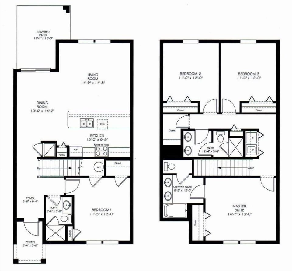 Townhome, 4 Bedrooms | Floor plan