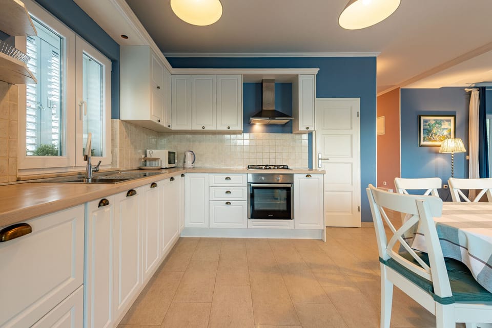 Villa, 4 Bedrooms, Private Pool, Sea View | Private kitchen | Microwave, oven, dishwasher, coffee/tea maker