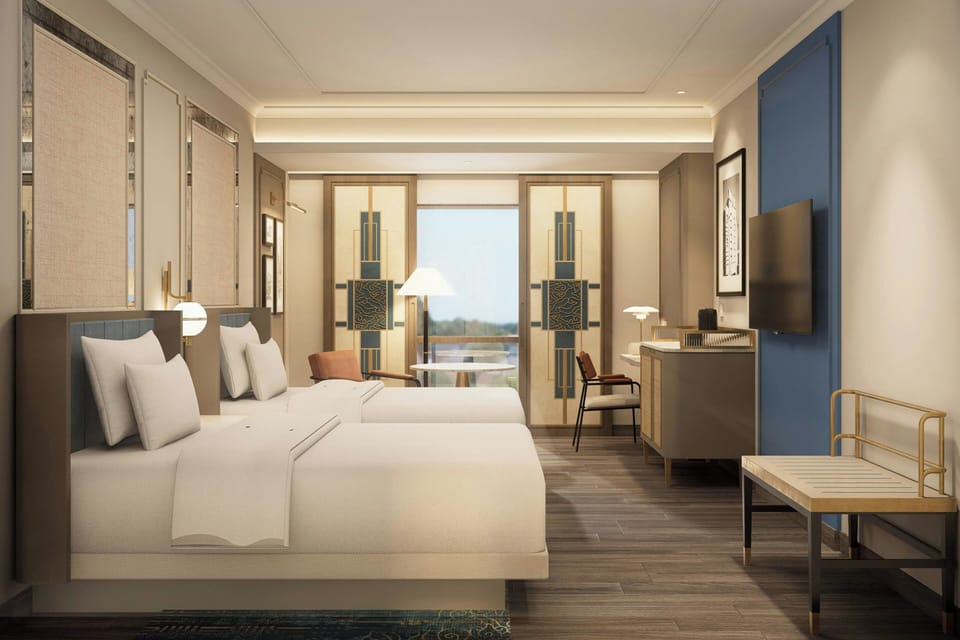 Deluxe Room, 2 Twin Beds | Minibar, in-room safe, desk, blackout drapes
