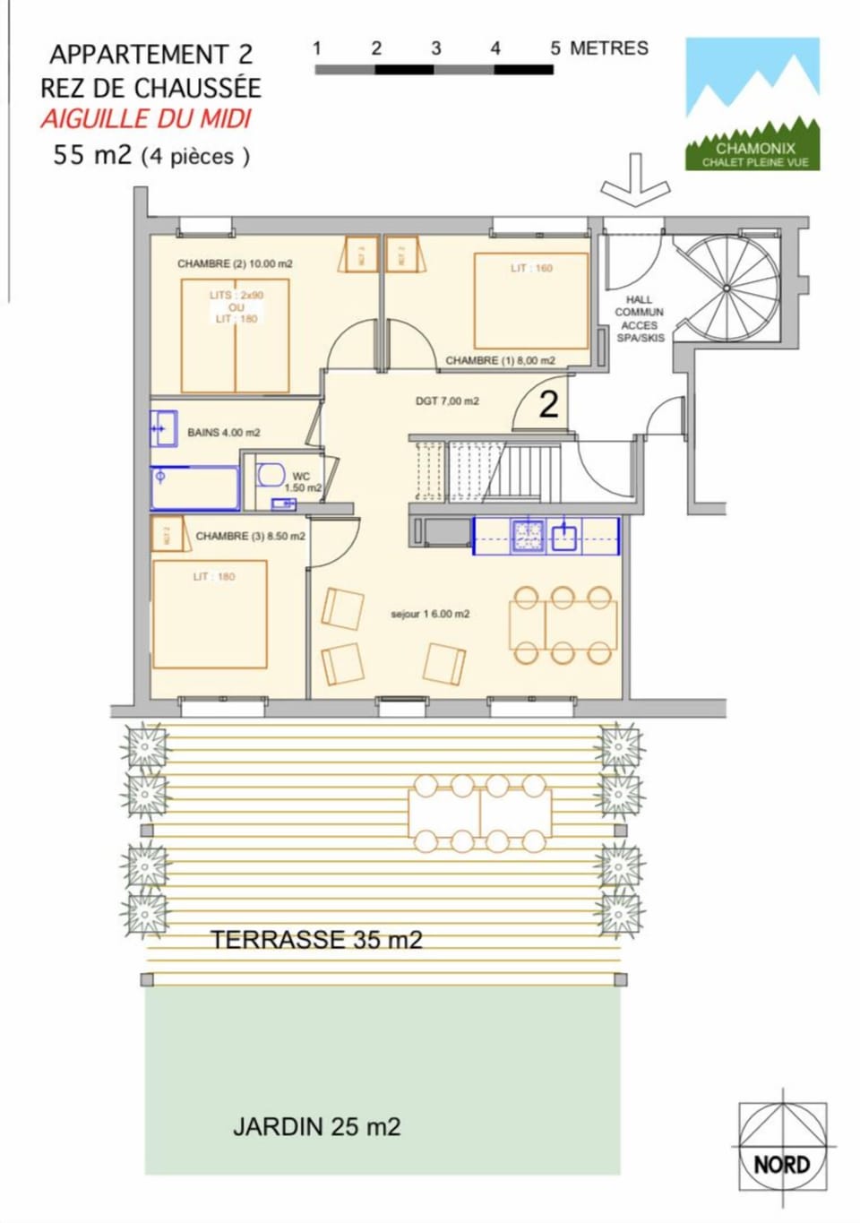 Appartement N2,3 chambres | Floor plan