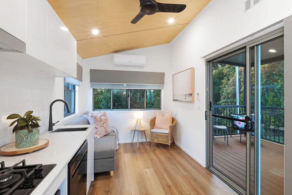 Premium Tiny Home - Sleeps 2 - Dog Friendly | Living area | LCD TV, DVD player