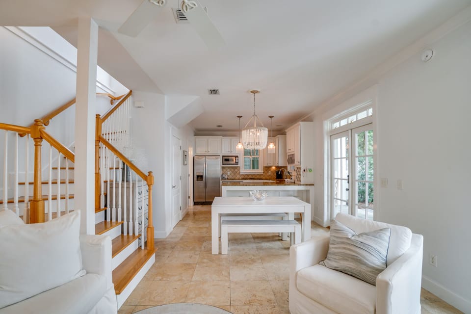 Standard Cottage, 2 Bedrooms, Beachside | Living area | 50-inch Smart TV with cable channels, TV, streaming services