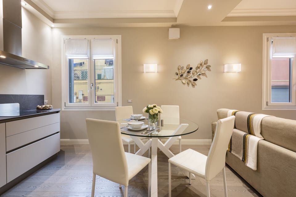 Deluxe Apartment, 1 Bedroom | Private kitchen | Full-size fridge, microwave, stovetop, dishwasher