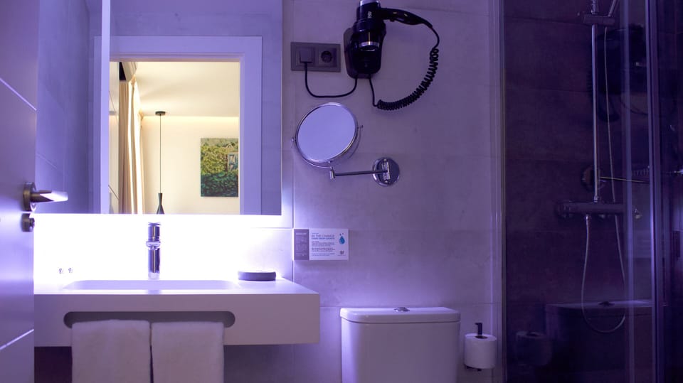 Deluxe Single Room | Bathroom | Shower, rainfall showerhead, hair dryer, towels
