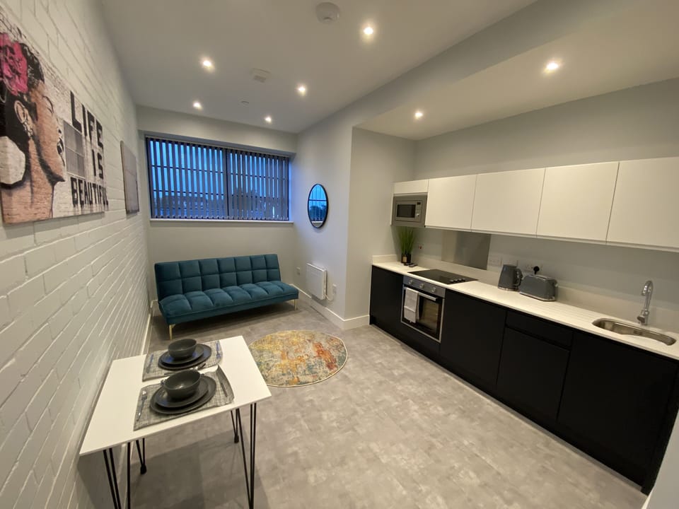 Deluxe Apartment, Accessible, Private Bathroom (Manhattan style apartment) | Private kitchen