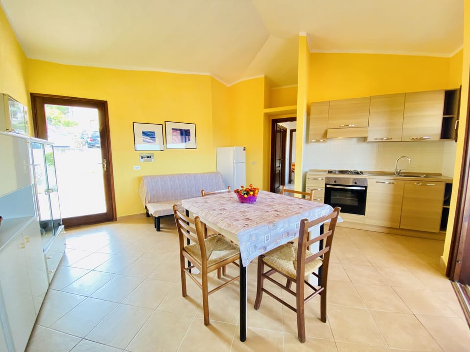 Apartment | Private kitchen | Full-size fridge, microwave, oven, stovetop