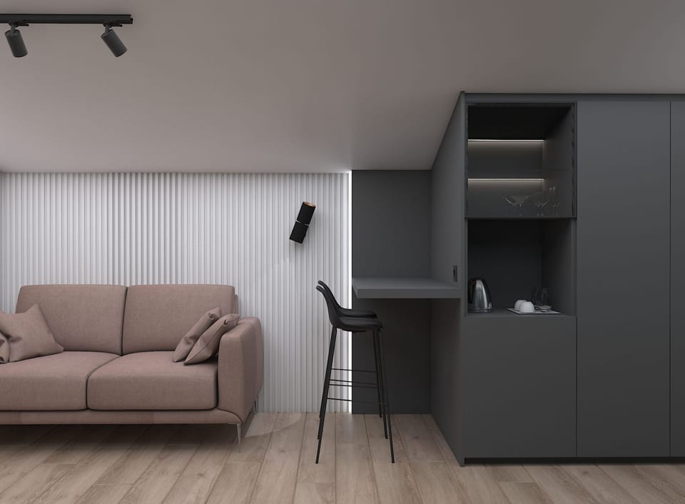 Deluxe Studio Suite | Premium bedding, memory foam beds, soundproofing