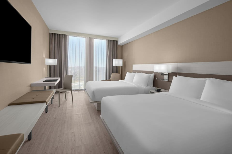 In-room safe, desk, laptop workspace, blackout drapes