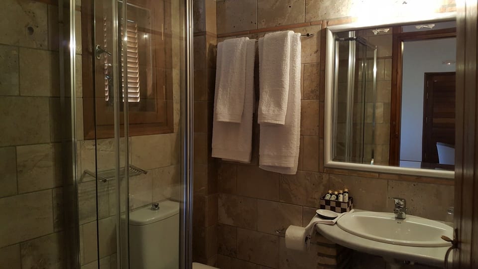 Superior Room | Bathroom | Shower, rainfall showerhead, free toiletries, hair dryer