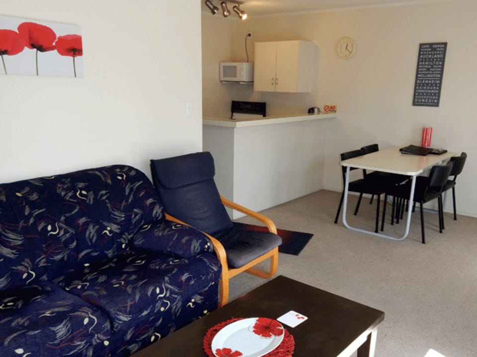 32-inch flat-screen TV with satellite channels, TV