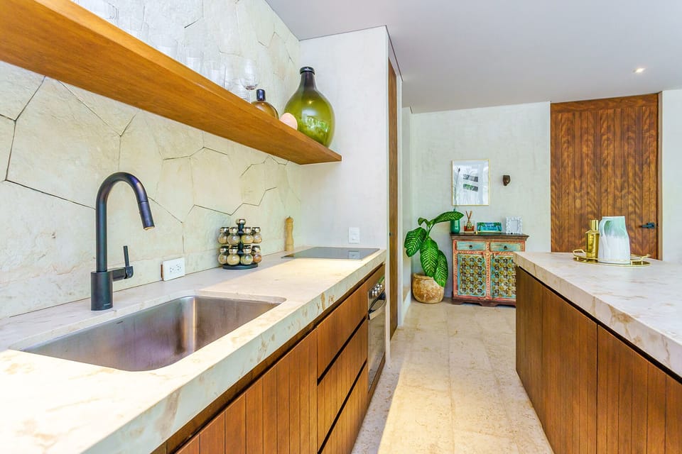Design Apartment, 2 Bedrooms, Private Pool | Private kitchen