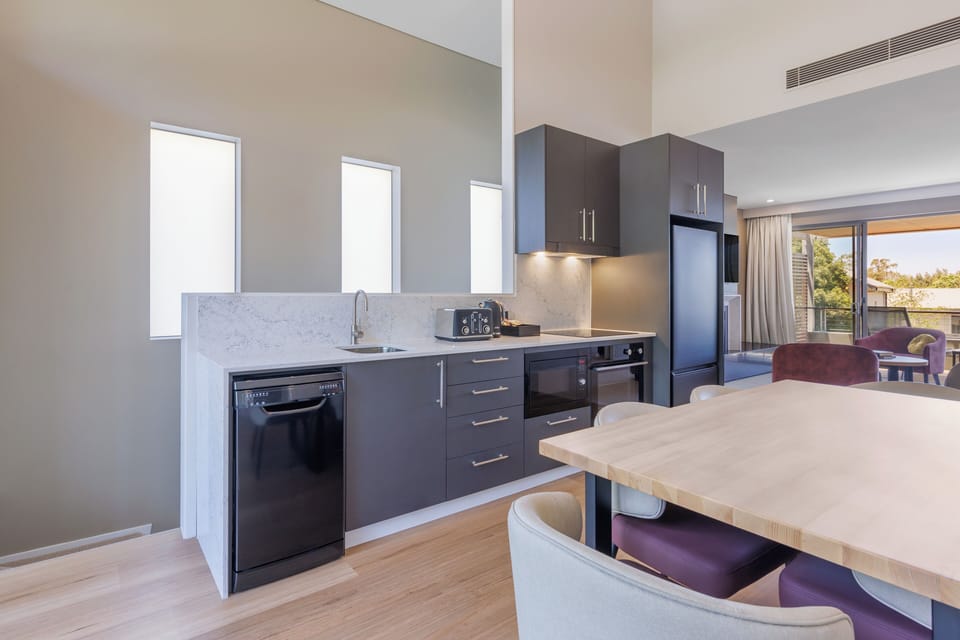 Apartment, 2 Bedrooms | Private kitchen | Coffee/tea maker, full-size fridge, microwave, stovetop