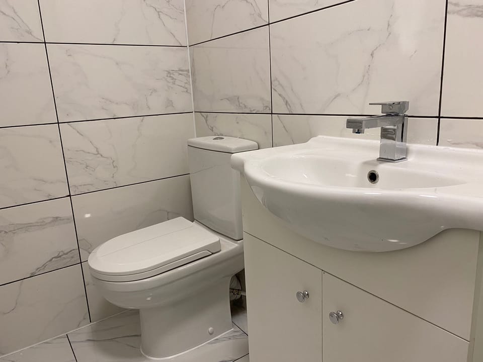 Apartment | Bathroom | Shower, hair dryer, towels