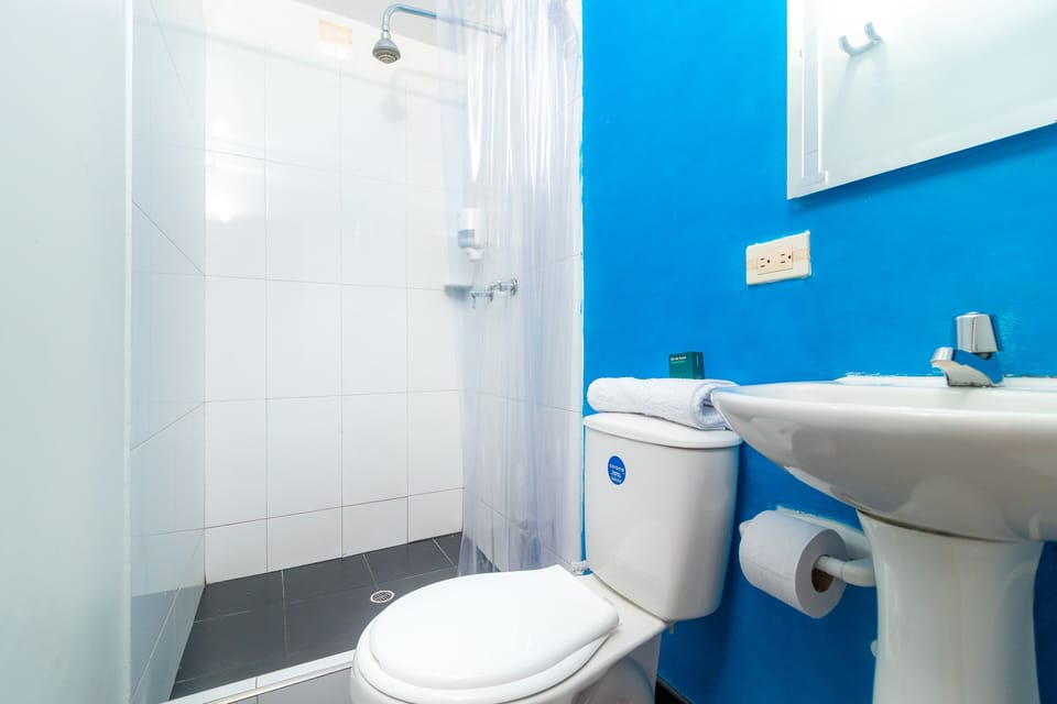 Twin Room | Bathroom | Shower, free toiletries, towels, soap