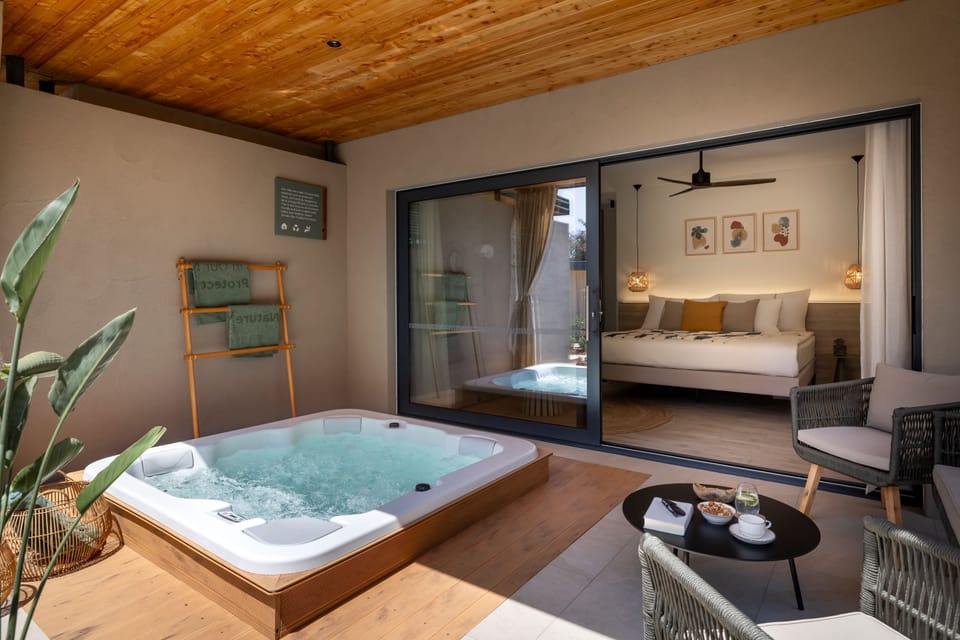 Villa for 2+1 with Jacuzzi | Terrace/patio