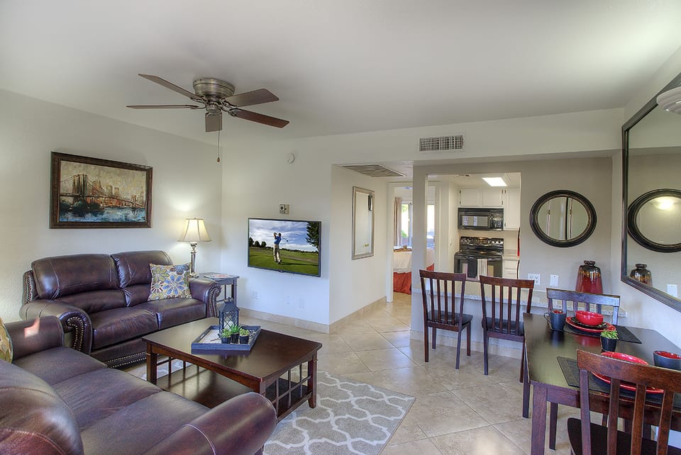 Apartment, 1 Bedroom | Living room | TV, fireplace
