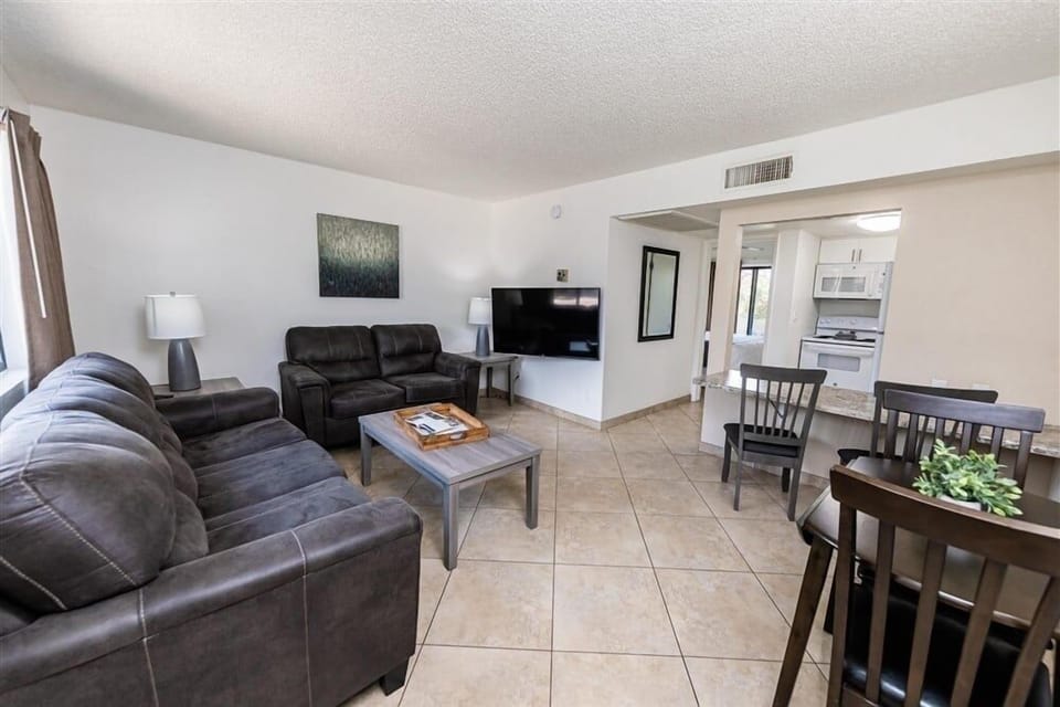 Apartment, 1 Bedroom | Living area | TV, fireplace