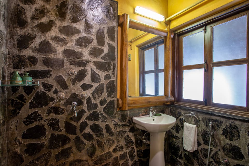 Kala Ghar | Bathroom | Shower, rainfall showerhead, free toiletries, bathrobes