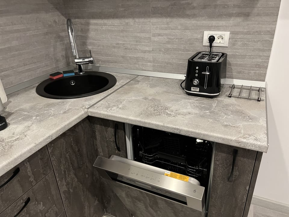 Panoramic Single Room | Private kitchen | Fridge, microwave, oven, stovetop