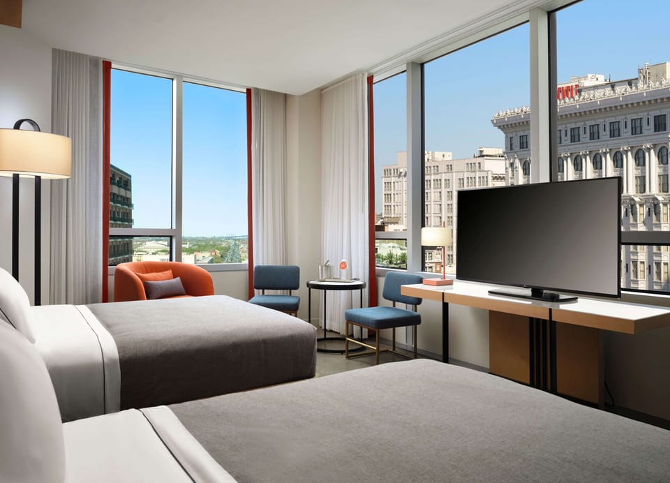 Premium bedding, down comforters, Tempur-Pedic beds, in-room safe