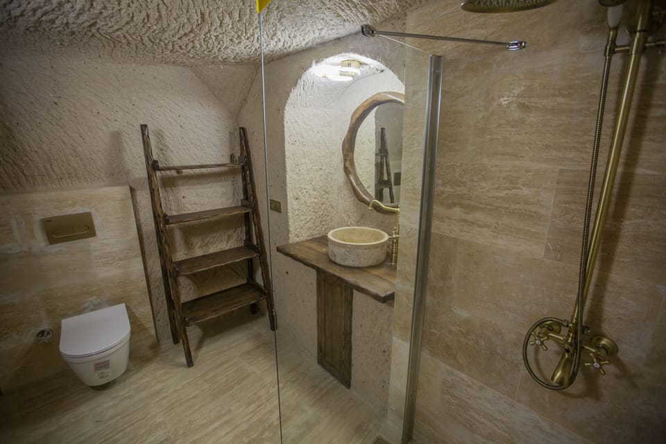 Design Double Room | Bathroom | Shower, rainfall showerhead, designer toiletries, hair dryer