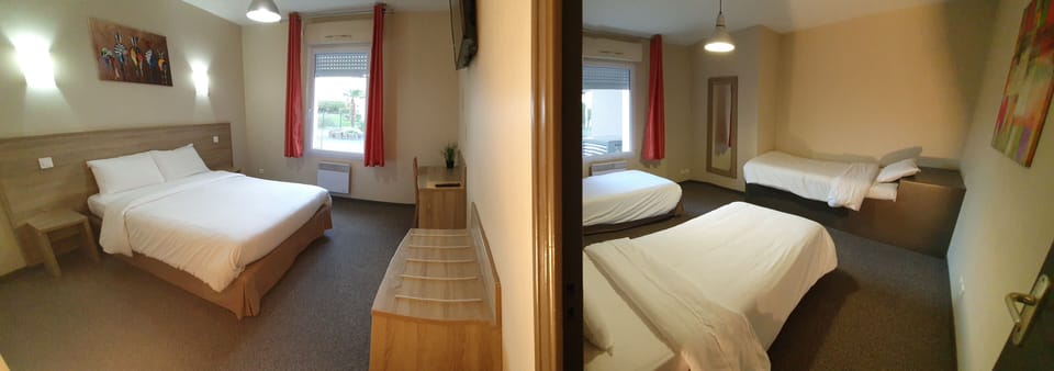 Family Room | Desk, soundproofing, free WiFi, bed sheets