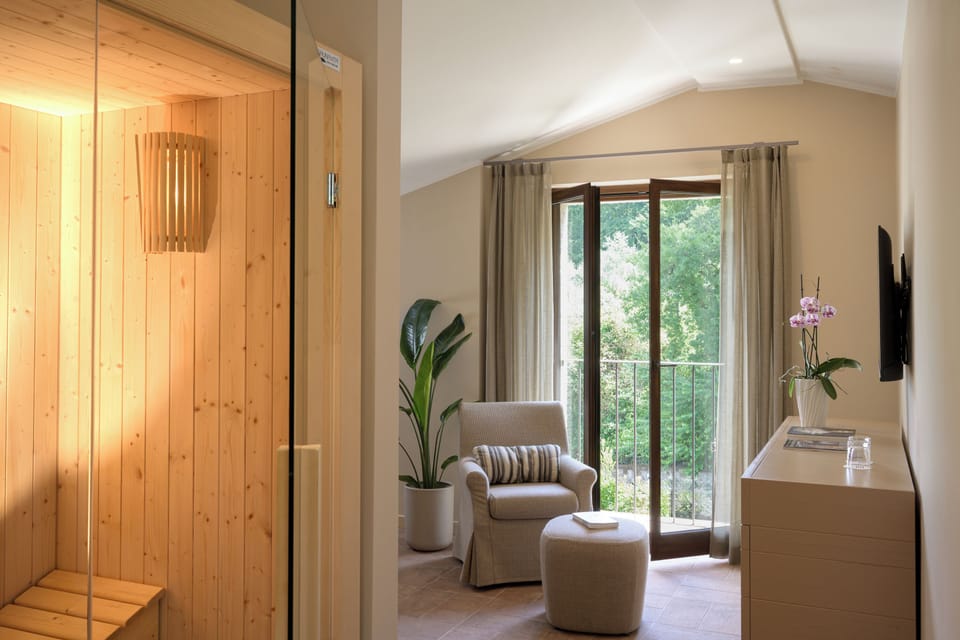 Wellness Suite King, Annex Building | Living area | Flat-screen TV