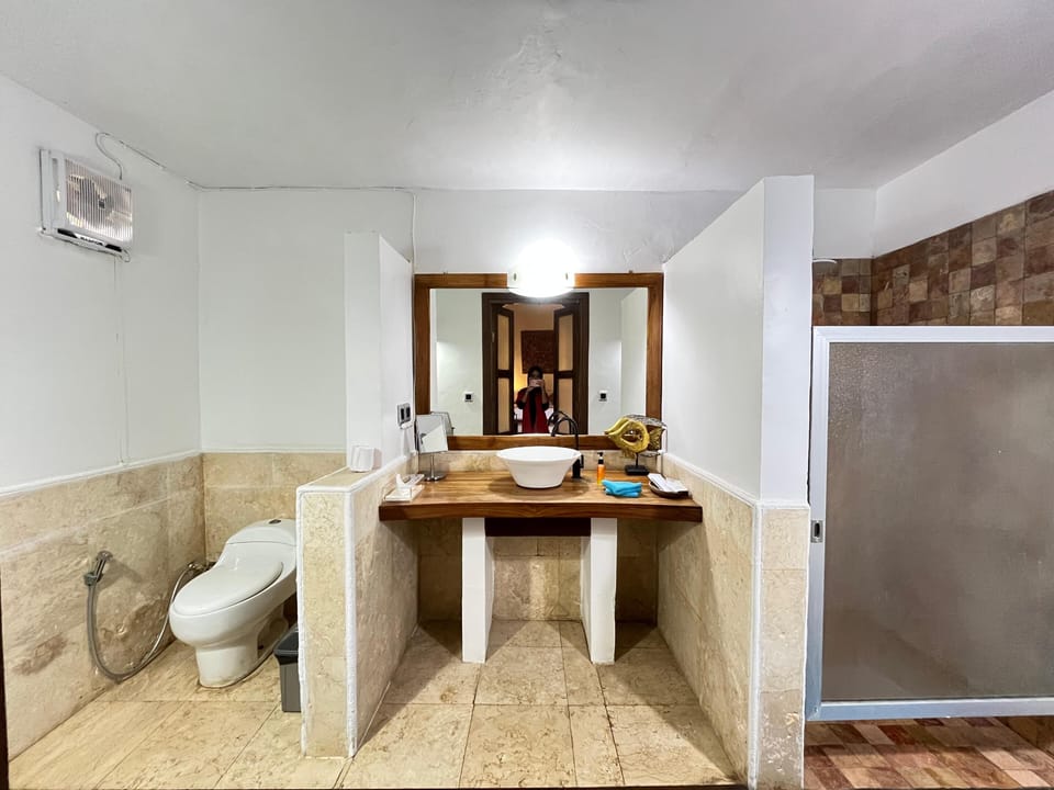 Superior Cottage | Bathroom | Shower, free toiletries, hair dryer (on request), towels
