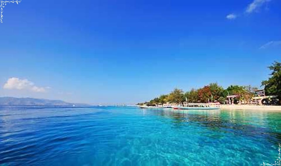 On the beach, sun loungers, beach umbrellas, scuba diving