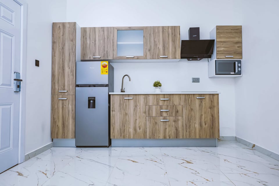 Deluxe Studio Suite, 1 Queen Bed, Non Smoking, Ensuite | Private kitchen | Full-size fridge, microwave, stovetop, electric kettle
