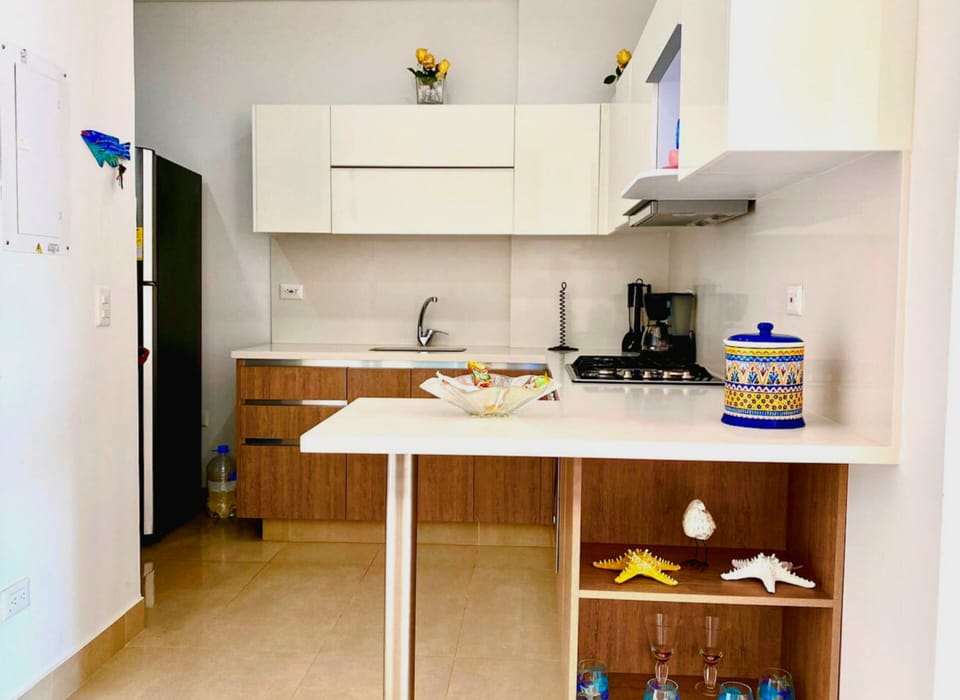 Basic Apartment | Private kitchen | Full-size fridge, cookware/dishes/utensils