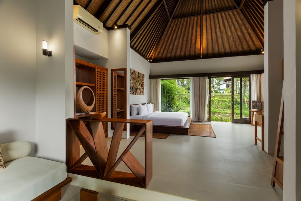 Rice Field View Villa with Free Benefit | 1 bedroom, premium bedding, minibar, desk