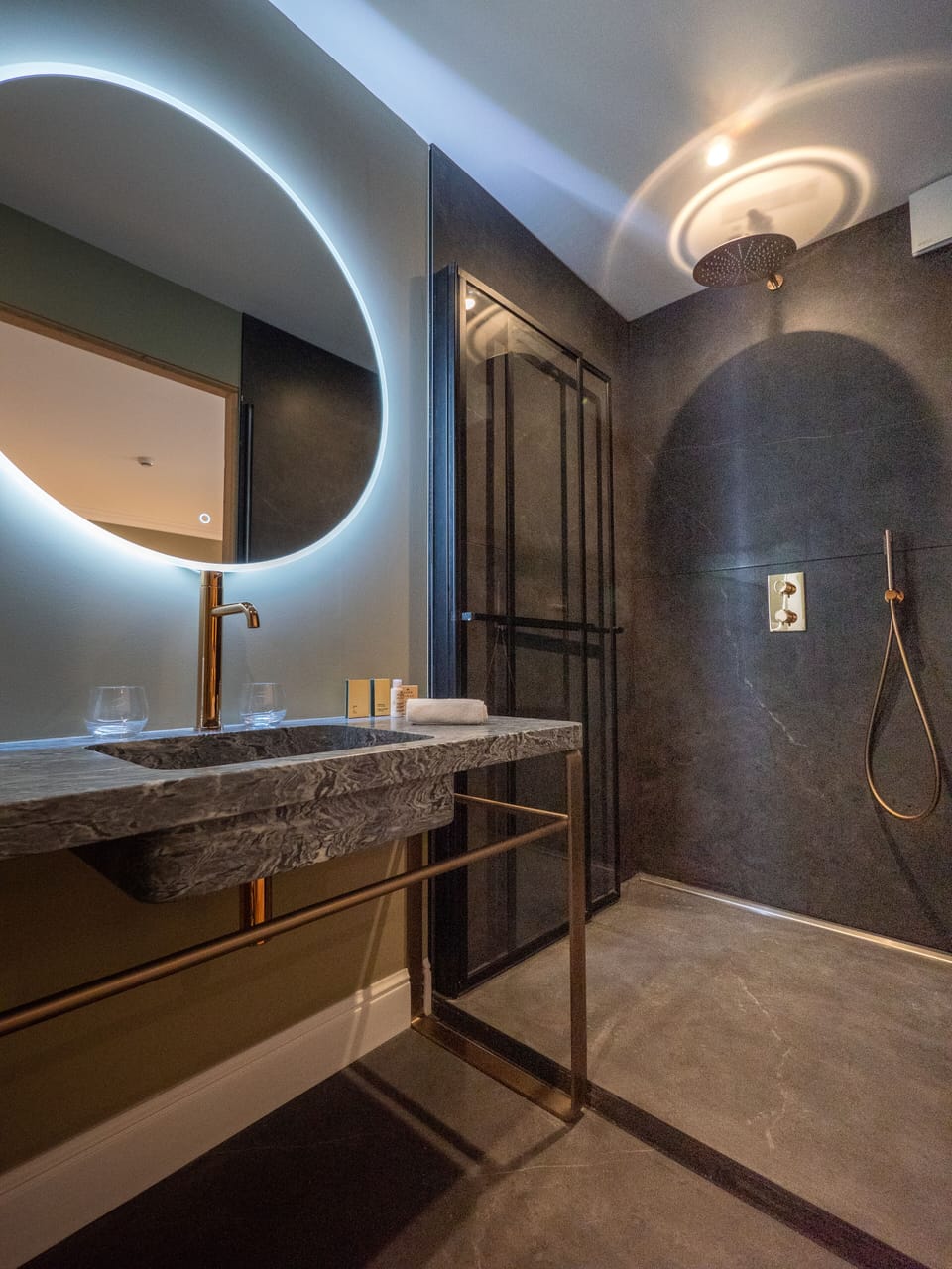 Double or Twin Room with Terrace | Bathroom | Designer toiletries, hair dryer, bathrobes, slippers