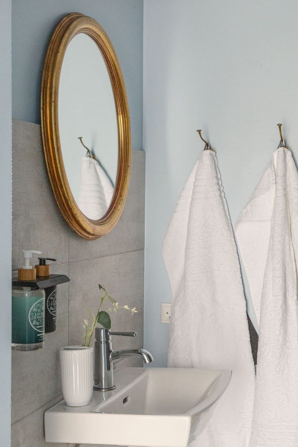 Classic Double Room, Terrace, Garden View | Bathroom | Shower, heated floors, towels