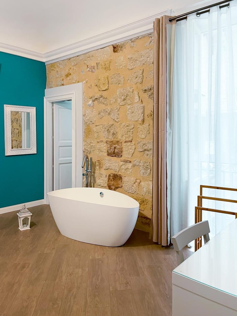 Free toiletries, hair dryer, bathrobes, bidet