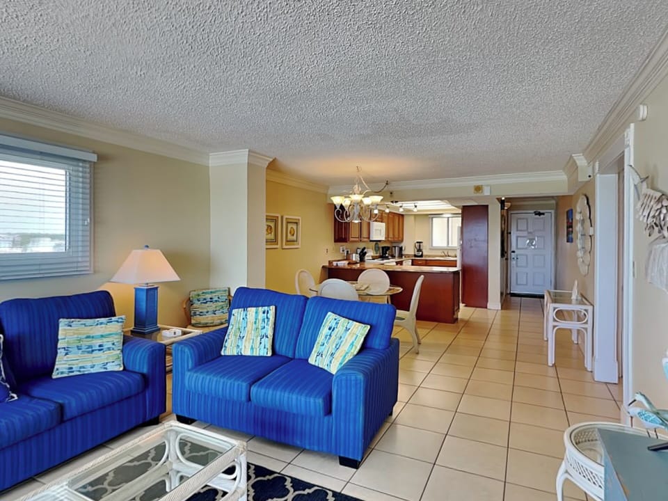 Condo, 1 King Bed with Sofa bed, Balcony, Ocean View | Living area | 40-inch TV with cable channels